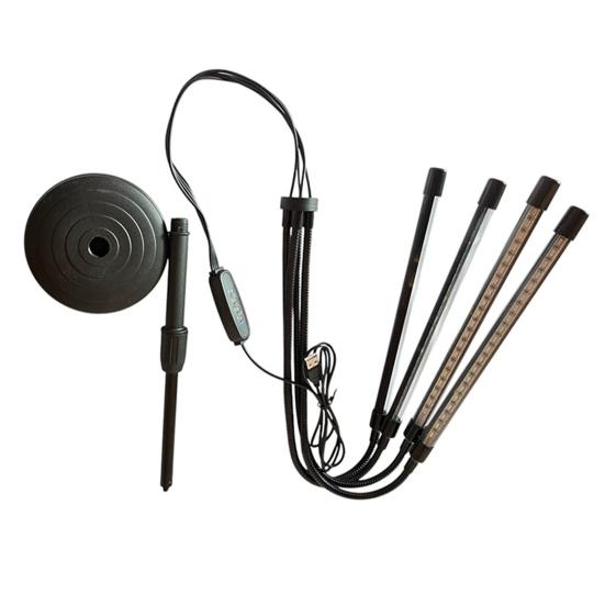 Лампа для выращивания растений в помещении с регулируемой высотой, поворачивающейся на 360 градусов, функцией таймера, небольшая лампа полного спектра для выращивания растений