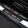 4pcs Carbon Fiber Car Sticker Auto Door Threshold Waterproof For Opel Astra j g Insignia Corsa d Vectra c Zafira a Auto Gadgets ujl522