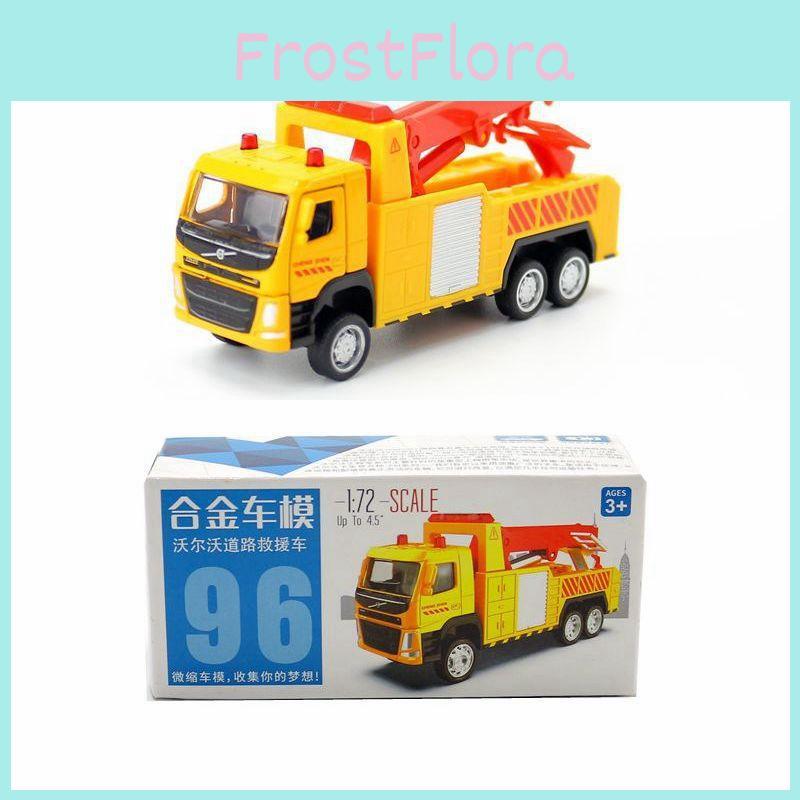 Car Model Alloy Rescue Crane Vehicle With Door Opening Design For Childrens Gift