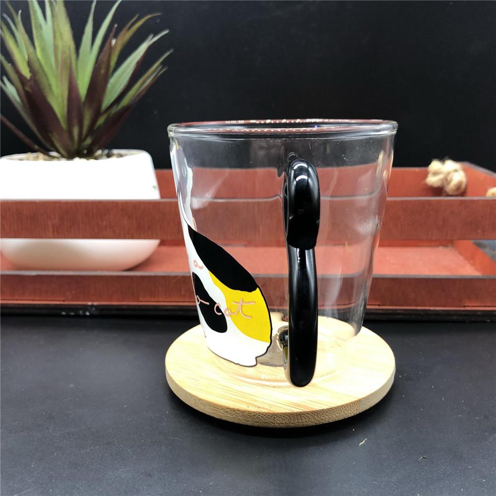 Настоящий выстрел, кофе, молоко, чай, стеклянная чашка для воды, мультяшная креативная милая кружка с котом, красное вино, пиво, бокалы для шампанского, детская бутылка, многоразовая