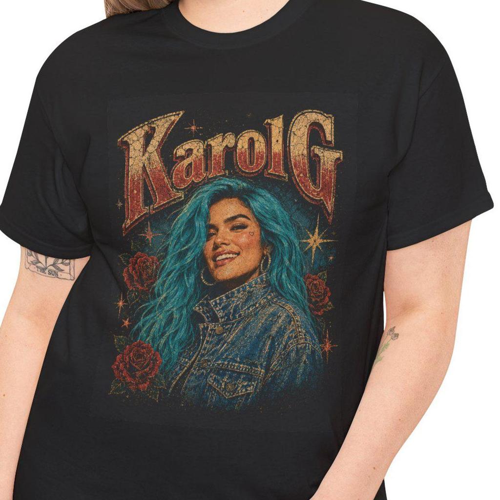 Karol G T-Shirt, Concert Tee, Latin Music Streetwear Shirt