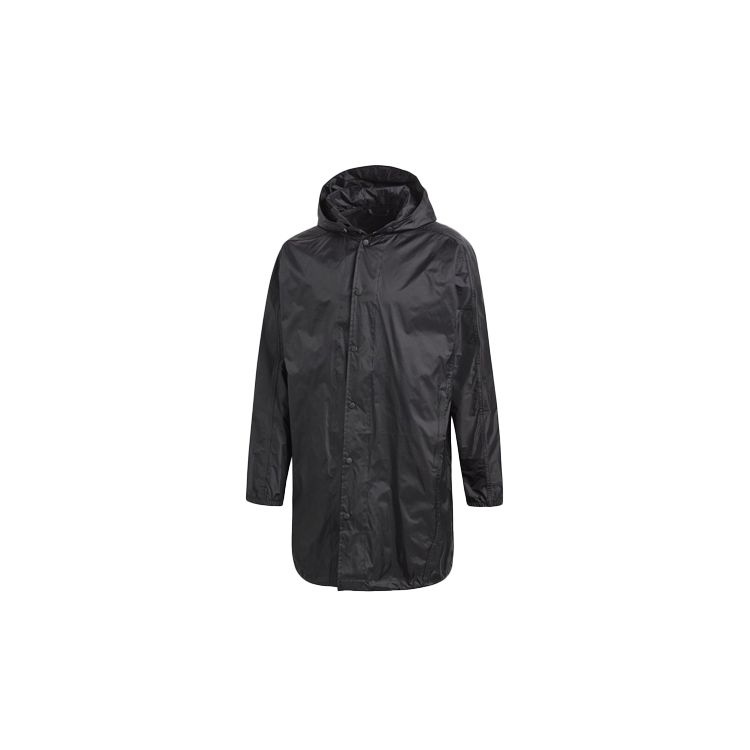 Adidas Оригинальная повседневная длинная куртка с трилистником, мужская верхняя одежда, черная CW1317