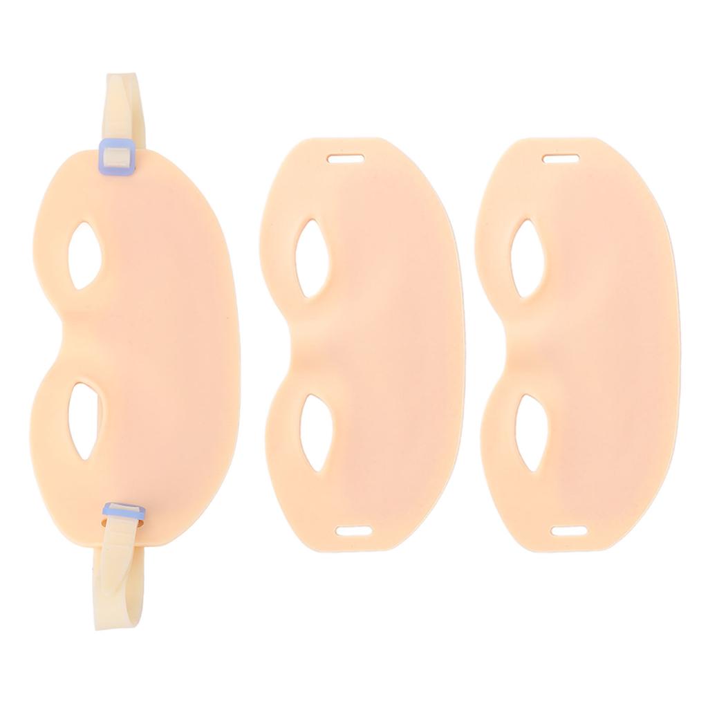 3 шт. Силиконовая плюшевая кожа для практики микроблейдинга с эластичной регулируемой лентой, носимая повязка на голову для практики татуажа бровей