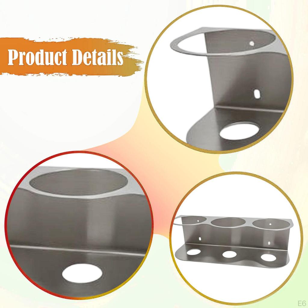 Spray Bottle Holder Can Organizer Wall Mounted Storage Rack for Bathroom