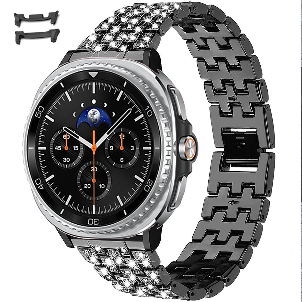 Алмазный ремешок для Samsung Galaxy Watch 8 40 мм 44 мм Прочный браслет из нержавеющей стали ремешок galaxy watch 8 classic 46 мм ремень