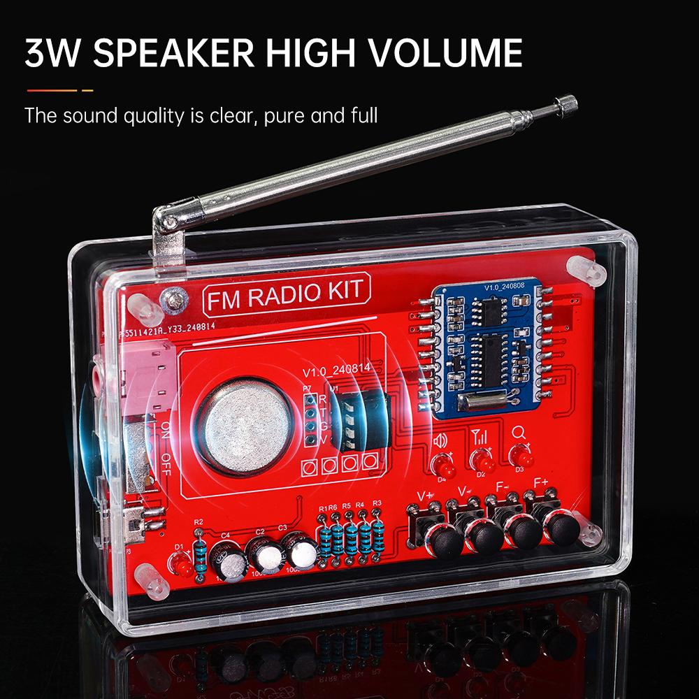 RDA5807 87-108 МГц FM радио DIY набор практика пайки запасные части для школьного обучения, DIY энтузиастов и т.д.