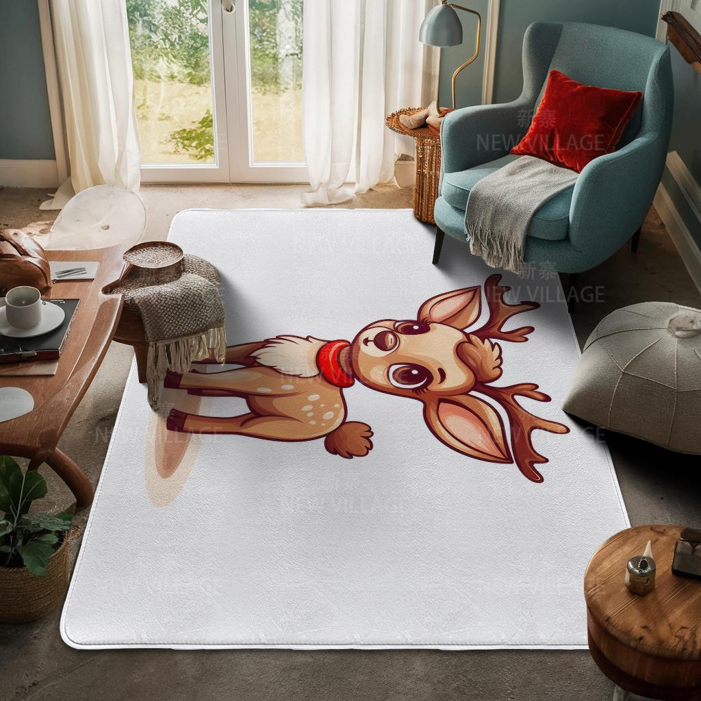 Ковер у входа в дом Домашний коврик у двери Гостиная Ванная Комната Ноги ванная комната Нескользящие коврики с водопоглощением для ванной Счастливого Рождества зима