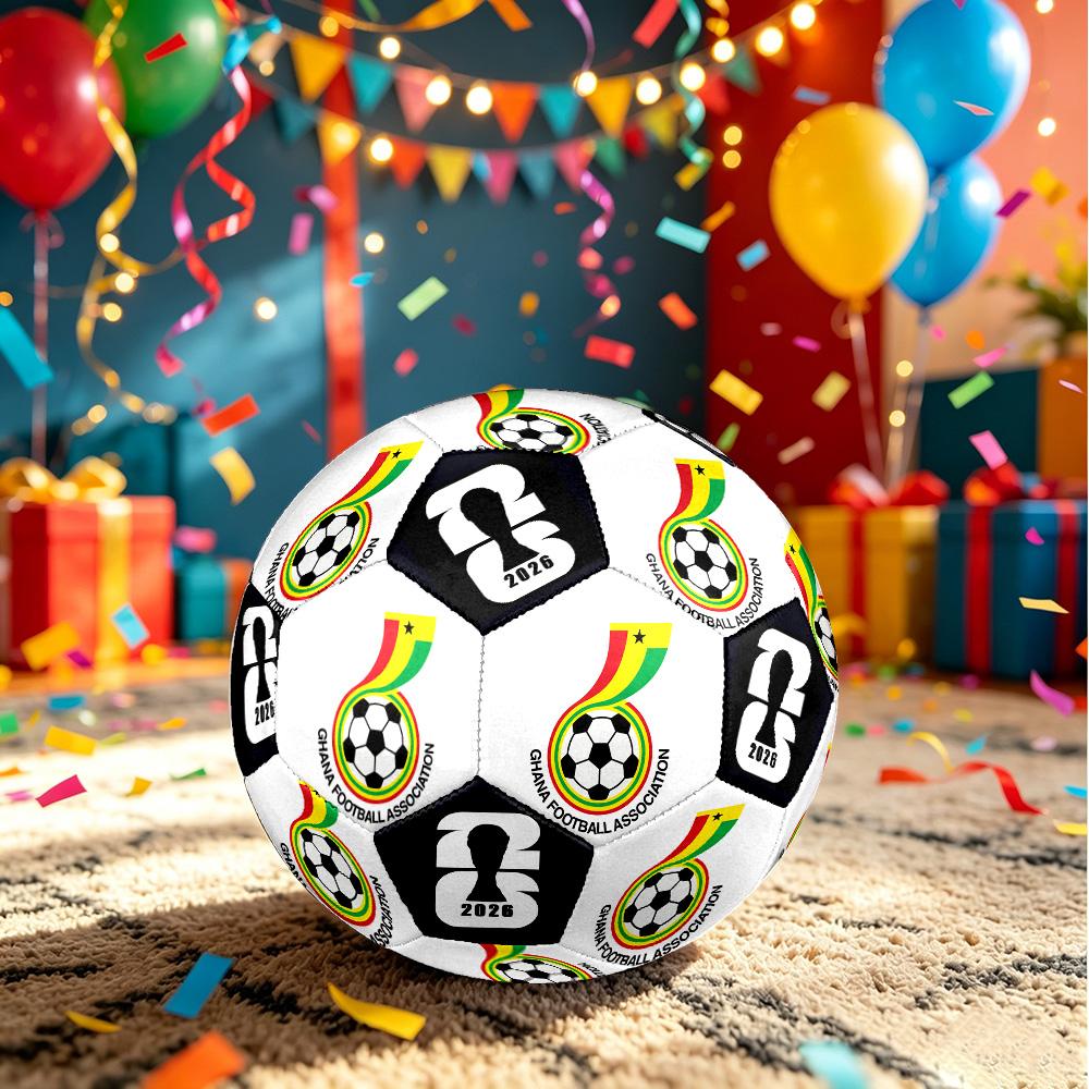1pc Ghana Football Size 5 Soccer Ball Professional Match Training Football Indoor &Outdoor Sports Ball Club Training Ball Lightweight Durable y9