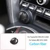 Для Toyota 86/Subaru BRZ 2012-2020 ABS Карбоновое волокно Комплект для интерьера Накладка на панель приборов Центральную консоль Панель переключения передач Накладки Наклейки