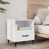 VidaXL Bedside Table White Engineered Wood 812024