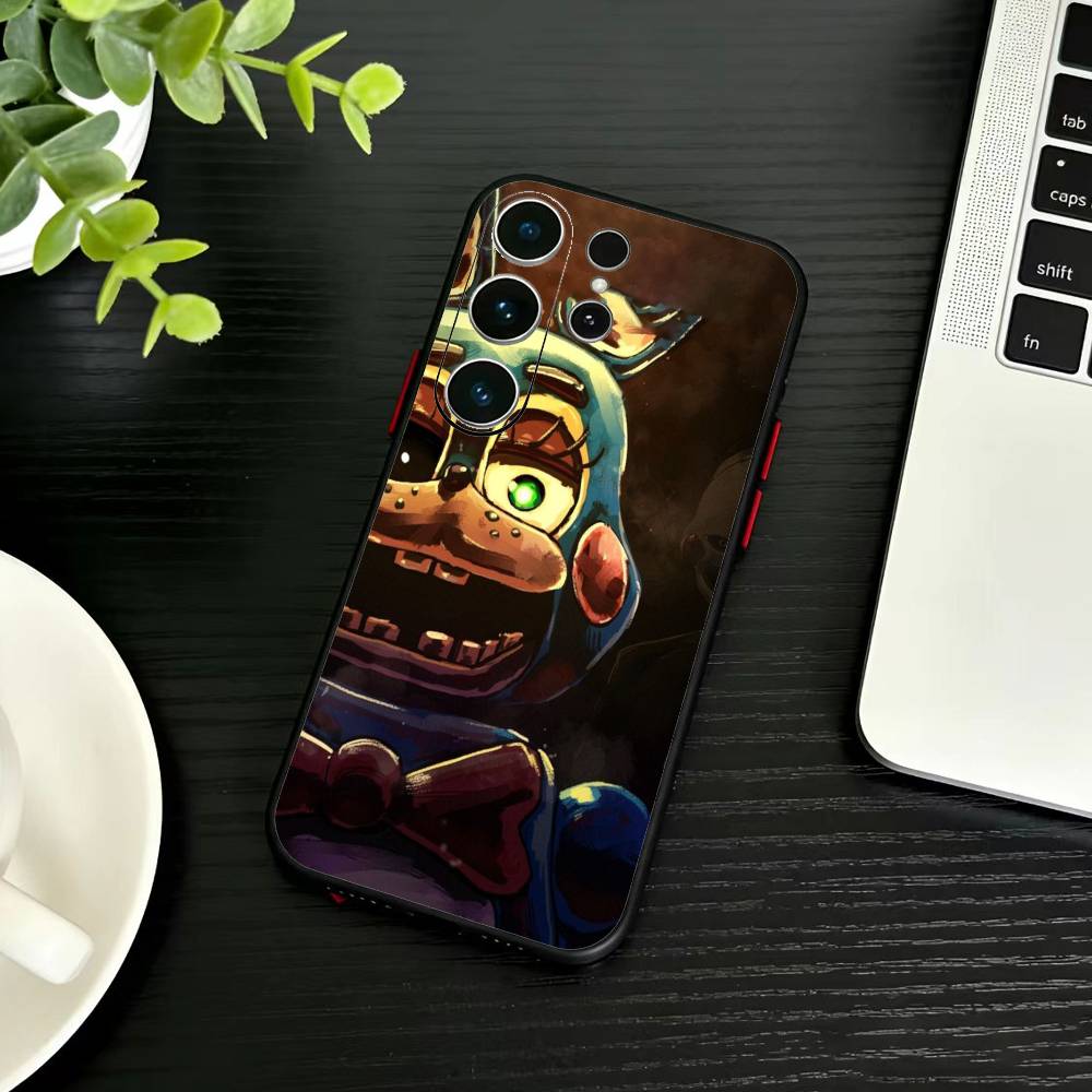 Чехол для телефона Five Nights at Freddy's для Samsung S26, S25, S24, S23, S22, S21, S20, S30, Ultra, Plus, Fe, Note, 5G Черный