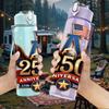 1 шт. Орёл 250-летие Арт 750 мл Цветная Пластиковая Спортивная Бутылка для Воды Герметичная Крышка с Откидной Соломкой Подходит для Спорта, Офиса, Домашнего Использования