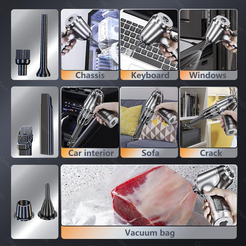 95000pa автомобильный пылесос автомобильные аксессуары домашний авто робот беспроводной очиститель сильное всасывание 1 мощная машина для очистки прибор