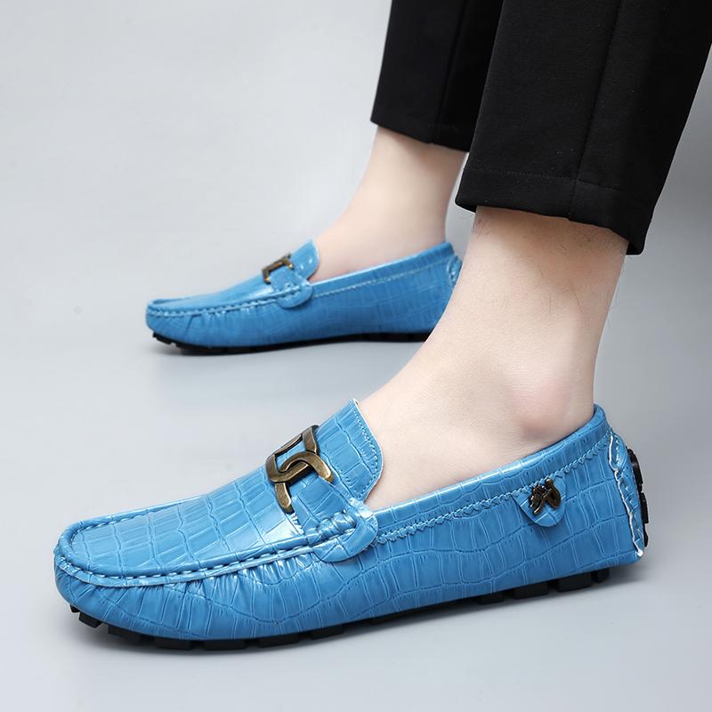 Женские удобные туфли на плоской подошве, мужские мокасины, лоферы, туфли для вождения, повседневные, без застежек, унисекс, большие размеры, фиолетовые, черные, зеленые, синие, кожаные туфли
