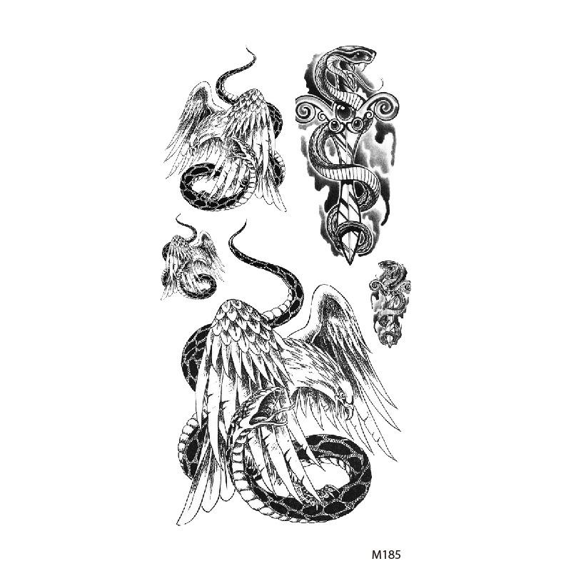 Customize Wolf Dragon Spider Scorpion Animal Temporary Tattoo Designs for Man