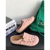 В продаже новые товары, летние новые ретро полушлепанцы с мягкой подошвой, с сумкой на носке, на толстой подошве, с отверстиями 3544