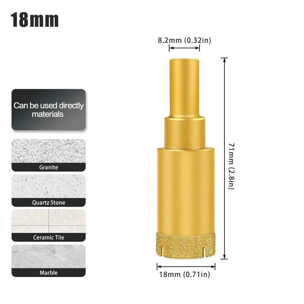 Многофункциональное сухое сверло для плитки: мрамор, керамогранит, гранит и стекло — идеально подходит для легкого сверления отверстий