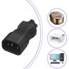 IEC320 C14 to C5 Power Conversion Plugs Adapter Blossom Shape C14 Male to C5 Female Power Expansion Adapter