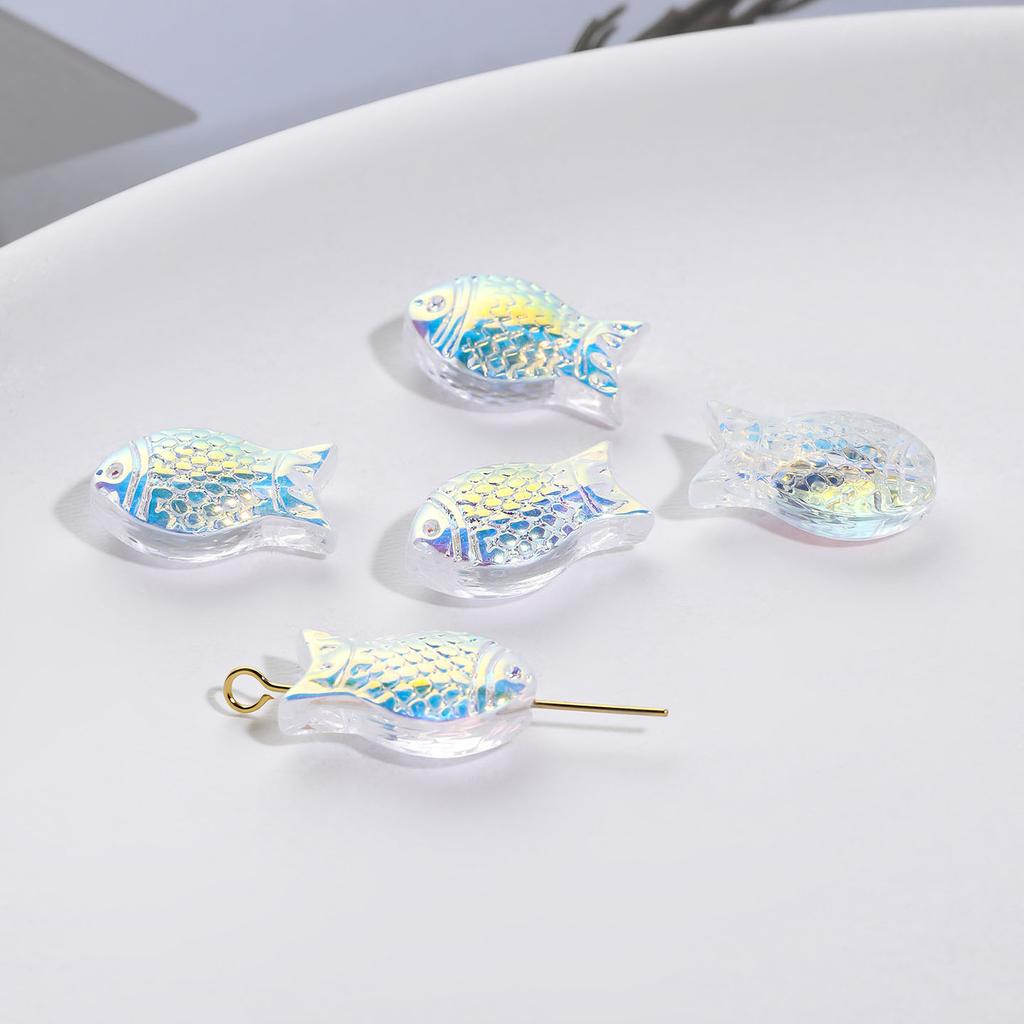 5Pcs Starfish Shell Small Fish Loose Beads Jewelry Accessories