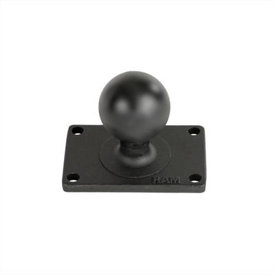 RAM MOUNTS Квадратное основание 4 отверстия P1.5x2.5 дюйма Шарик 1,5 дюйма RAM-202U-23