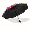 1pc Hello Kitty Floral Design Umbrella with Plastic Handle,Suitable for All Seasons Home Travel Outdoor UmbrellaSanlio557