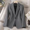 Women's Korean Turn-down Collar High-end Casual Single Button Slim Long Sleeve Blazer Fashion Winter Autumn