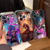 Чехол для телефона с персонажами аниме Arcane Jinx-Vi для iPhone 16 15 14 11 12 13 Mini Pro XS Max Чехол 6 7 8 Plus X Funda Shell