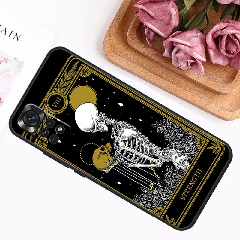 Чехол-кейс Смерть Таро Кот для Xiaomi Redmi Note 9 10 11 12 13 14 Pro 9S 10S 11S 12S Redmi 14C 13C 10C 12C