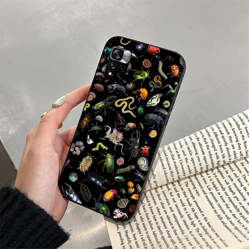 Phone Case For Xiaomi Redmi note 14 Pro 14 13 12 11 10 Pro 14S 12S 11S Redmi 14C 13C 10 Insects Bugs
