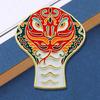 Interesting Enamel Chinese Snake Brooch Cartoon Collar Pin Buckle Badge Accessory