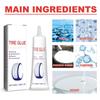 Tire Repair Glue 50ML Strong Adhesive Bonding Rubber Cement Tire Plug Gasket Sealers Black Sidewall Repair Cement for Off-Road