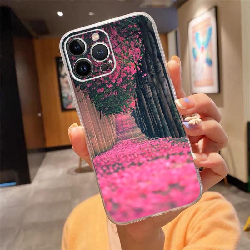 Flowers Garden Phone Case For Iphone 15 14 Pro Max 13 12 11 Pro Max XSMax XR 12 13 Mini 14 Plus
