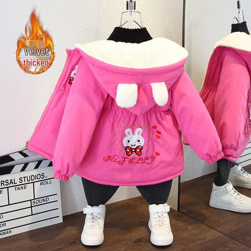 Модная детская флисовая куртка-бомбер с толстой подкладкой на осень/зиму 2025