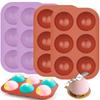 Circle Mold Chocolate 6-Cavity Semi Sphere Silicone Molds Half Sphere Baking Molds BPA Free and Non-Stick Cylinder Cookie Mould