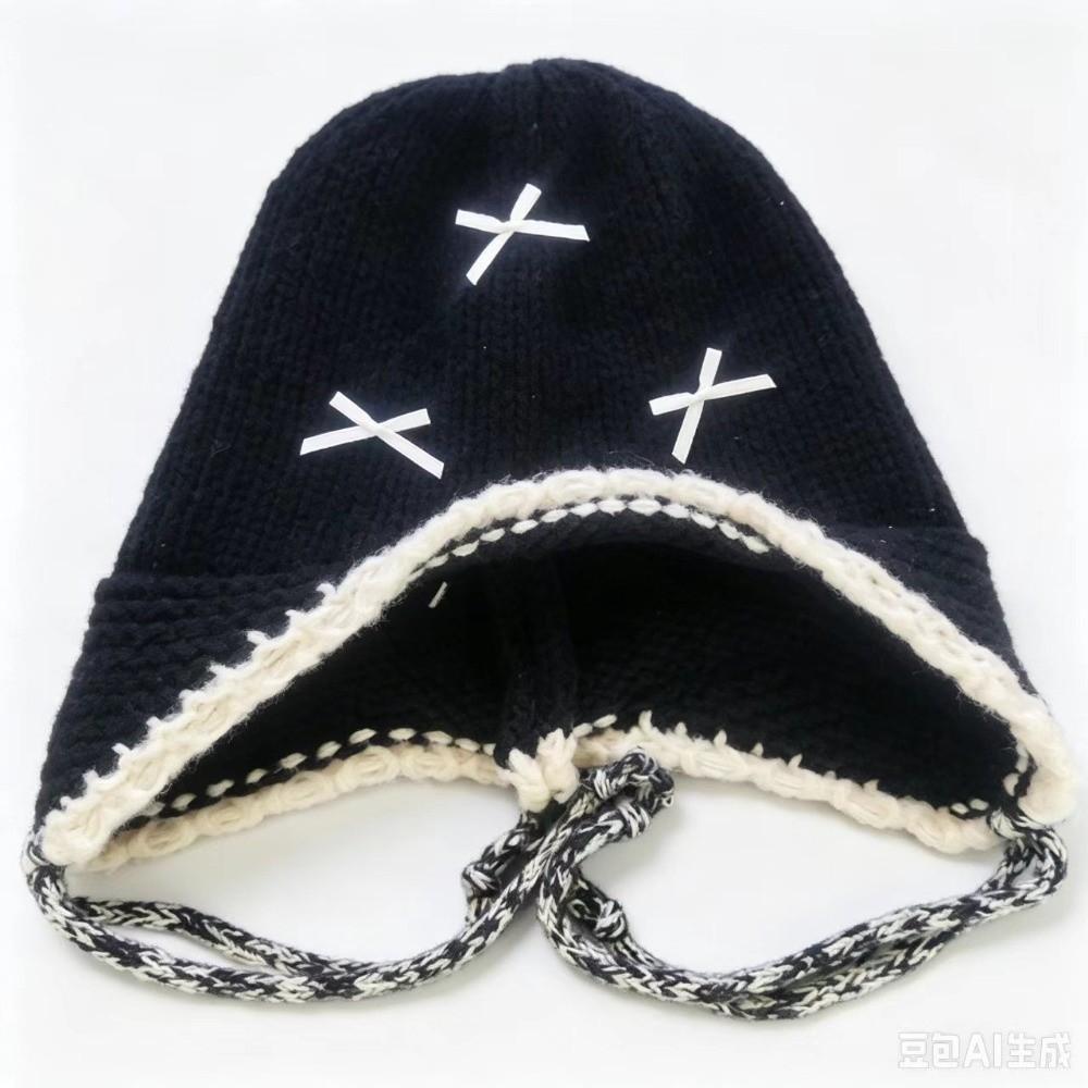 Adjustable Tie-up Baby Knitted Hat Skin-Friendly Winter Infant Cap New Baby Beanie Hat Winter