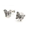 Les Trésors De Lily [I9835] - Серебряные серьги «Бабочки» Серебро белое (родиевое покрытие) - 7х8 мм
