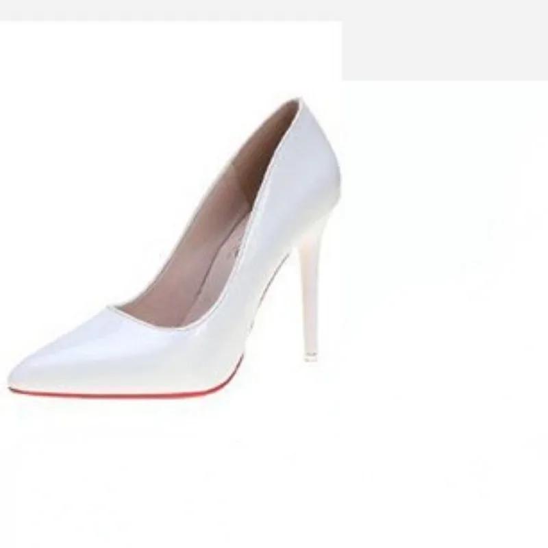 Shoes Female Slip On Women's High Heels Concise Party Pumps Women Pointed Toe Shallow High Thin Heel Plus Size Ladies Shoes