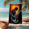 Rock Fashion Beach Towel: Ideal for Summer Adventures Soft, absorbent and quick drying suitable for swimming and bathing