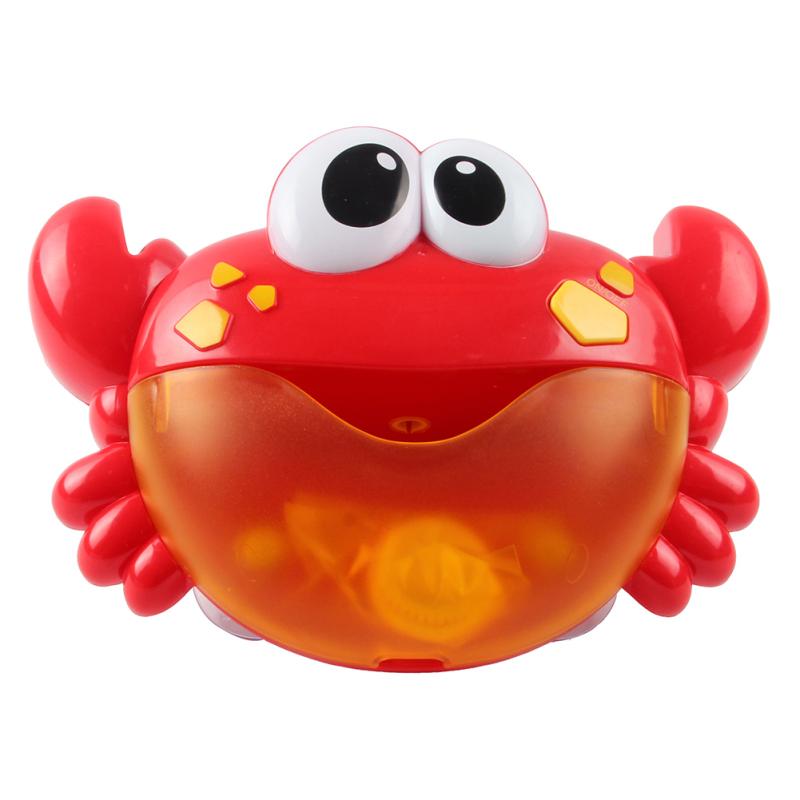 Детская машина для мыльных пузырей Милый краб-пузырь Электрическая музыкальная игрушка-пузырь для детей