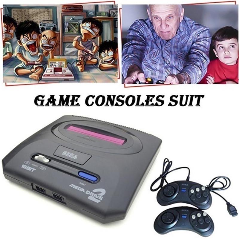 Classic Sega Video Game Console 16 Bit Retro Classic Built-in Dual Control