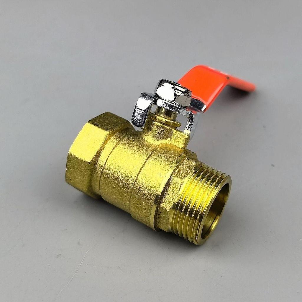 Brass Long Handle Ball Valve - Multi-Size (1/4" To 1") Pneumatic Tap with Internal/External Thread for Water Drain
