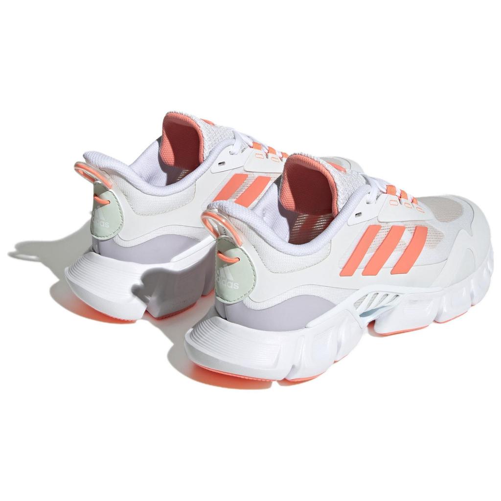 Adidas Climacool Comfortable Versatile Fabric Shock Absorbing Durable Low Top Running Shoes Women Sneaker White Orange IF0632