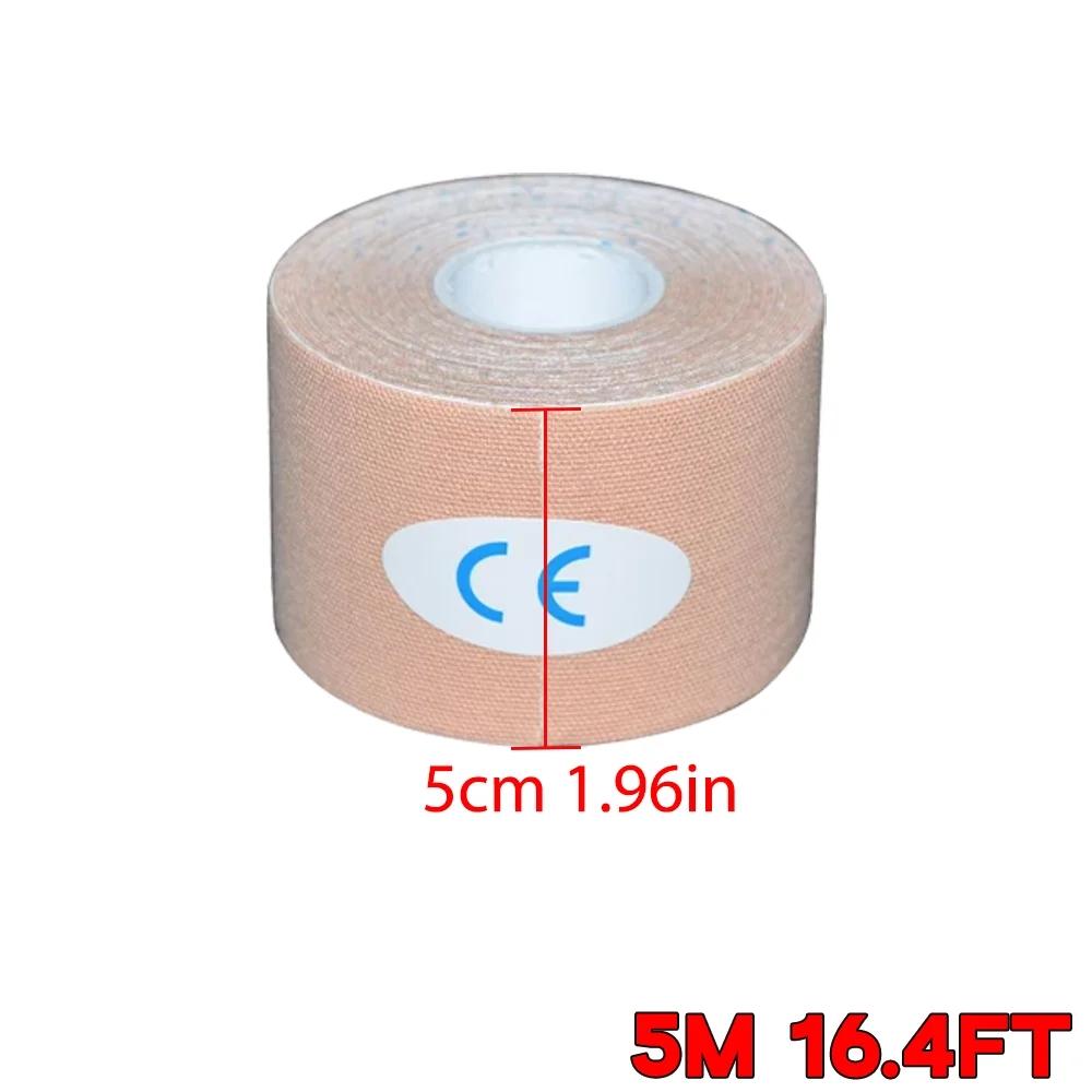 Прочный и безопасный спортивный кинезио тейп для мышц, эластичный пластырь для снятия боли в коленях, растяжений, спортивные наклейки для восстановления, фитнес-бандажи