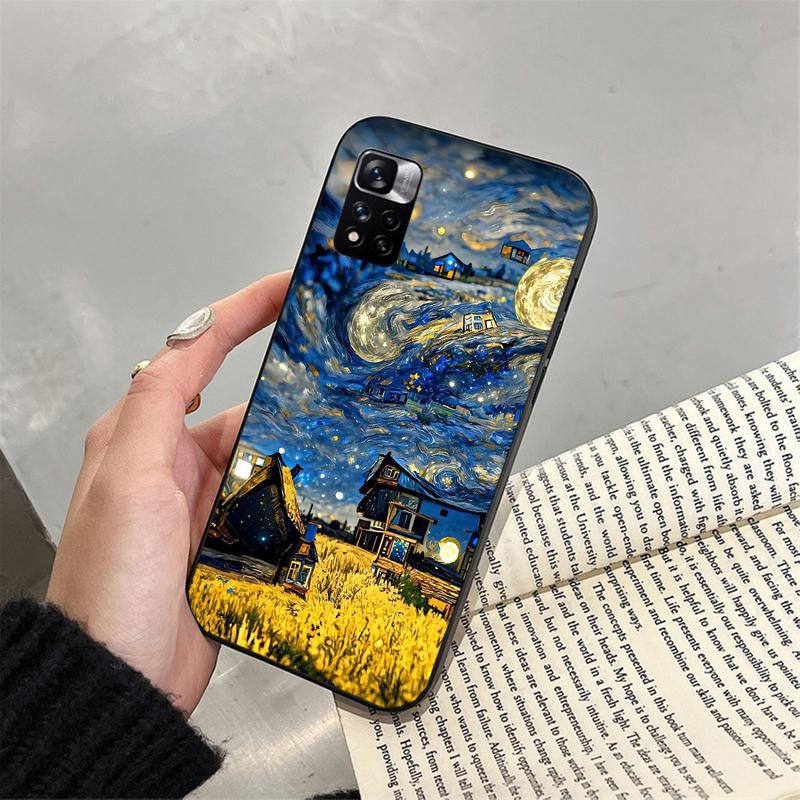 Чехол для телефона «Звездная ночь» Ван Гога для Xiaomi Redmi note 13 12 11 10 Pro 12S 11S 10S Redmi 10 13C 9C Funda
