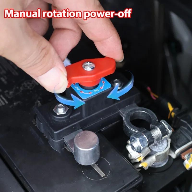 1PC Universal Car Battery 12V/24V Disconnect Switch Isolator Power Negative Terminal Cut Off Switches for Efficient Battery