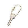 Golden Brass Key Ring Compact Whistle Gourd Ruler Shaped Keychain Jewelry Accessories Pendant Buckles Creative DIY Craft Tools