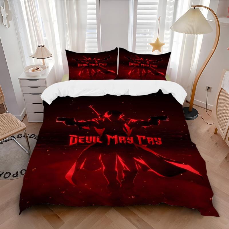 3 шт. Комплект постельного белья Devil May Cry: Идеально подойдет для спальни или гостевой комнаты.. Мягкий и удобный, без стержня yy251009190