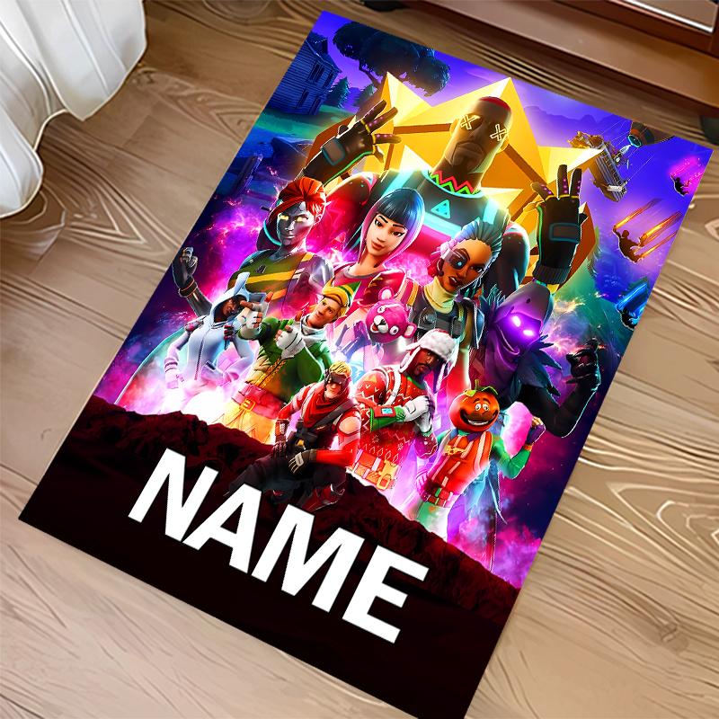 Custom personalization Fortnite Print Area Rug - Soft, Washable Non-Slip Indoor Mat,Living Room,Home&Office Decorative Rug