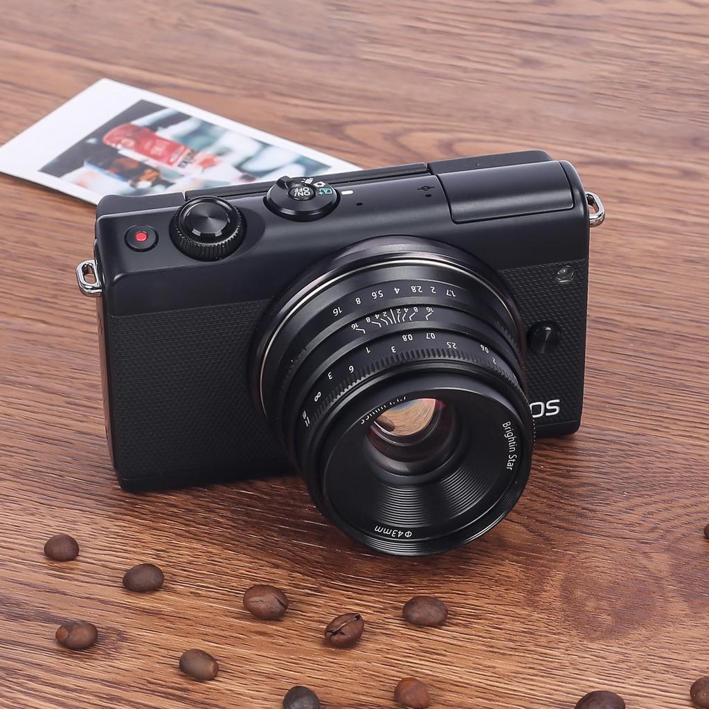 Brightin Star 35мм Светосильный MF Фикс-объектив для беззеркальных камер Fujifilm Черный F1.7 X-mount APS-C (XT5, XT4, XT30, XPRO3/1, XT200, XS10, XA7,