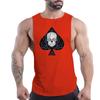 Four Seasons Adult Men'S Fitness Outdoor Crew Neck Vest Spades A Pattern 2d Printed Breathable Quick Drying Sleeveless Shirt